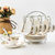 欧式骨瓷咖啡杯英式咖啡具套装个性创意陶瓷茶具套装花茶杯送架子(凝粉之爱(带内花)4杯碟+收纳架+4)第4张高清大图