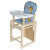 好乐宝 多功能全实木餐椅 AM1091(B206长颈鹿蓝)第3张高清大图