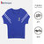 波梵森冰丝短袖长裤运动休闲套装女夏季2021新款时尚条文跑步服宽松套装(雾蓝 XL)第4张高清大图