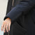 吉普盾新款冬季韩版修身男士中长款羽绒服帅气大衣加厚时尚羽绒衣长款过膝加厚羽绒外套(MS1803灰色 L)第5张高清大图