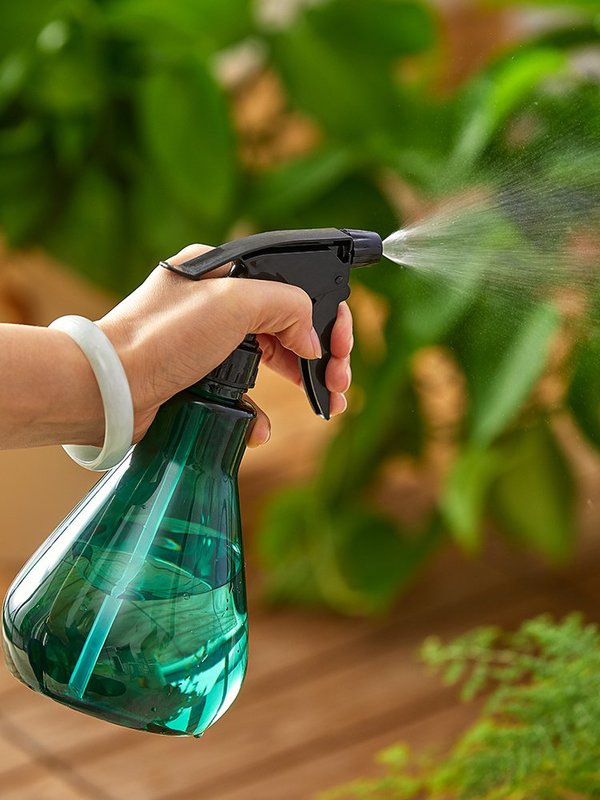 消毒专用喷雾器格朗500ml透明灰1只17l洒水壶纯净蓝1只塑料工具三件套