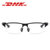 新款铝镁眼镜框 男士运动款平光镜 半框光学可配近视眼镜架3121(枪框白片)第2张高清大图
