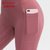TP女士裸感瑜伽长裤 高腰提臀带口袋紧身运动裤高弹速干健身裤TP8028(黎明灰 L)第4张高清大图