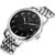 天梭/Tissot手表力洛克系列机械钢带男表T41.1.483.52(银壳黑面白带)第3张高清大图