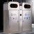 俊采云JCY-S174不锈钢户外垃圾桶果皮箱 小区分类垃圾箱室外垃圾桶 （单位：组）(银色 JCY-S173)第5张高清大图