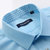 雅戈尔浅绿色短袖衬衫 男士夏装商务休闲纯棉修身衬衣SDP12180QFY(蓝色 44)第2张高清大图
