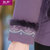 妈妈装冬装棉衣外套中年妇女冬季中式羽绒棉服中老年加绒加厚棉袄(紫色 XXXL)第3张高清大图