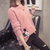 女式时尚针织毛衣9487(粉红色 均码)第3张高清大图