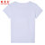 NEW BOLUNE/新百伦短袖t恤女纯色短款上衣圆领夏季2021年新款打底衫潮(白色 L)第2张高清大图