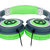 美国潮牌（Aerial 7） Phoenix系列潮流耳机头戴式耳机（绿色）（采用钢筋框架,可调式头带,毛绒耳垫,旋转耳环,以及一个出色的高品质的扬声器）第5张高清大图