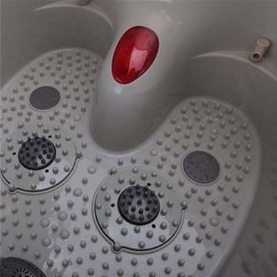 美妙（Mimir）遥控抑菌足浴盆MM-01A（冲浪按摩，气泡按摩，电动捶打按摩具有独特的净界除菌技术，数码显示，双重防电罩，安全可靠）