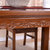 水曲柳全实木餐桌椅 中式简约现代长方形实木餐桌椅组合SQZ6601(一桌四椅1.3*0.8*0.75m)第2张高清大图