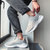 梅西同款飞织鞋男鞋网布鞋透气运动鞋潮鞋(浅灰色 43)第2张高清大图