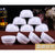 10个碗 4.5英家用吃饭碗 中式米饭碗陶瓷碗 小汤碗套装 可微波(百合4.5英寸碗10个10勺10筷)第4张高清大图
