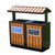 俊采云JCY-S102公园景区垃圾桶小区环卫 分类垃圾桶 室外果皮箱（单位：组）(琥珀黄 JCY-S102)第2张高清大图