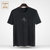 爱登堡男装夏季新品短袖T恤男青年时尚舒适透气修身打底体恤衫(黑色 165)第7张高清大图