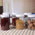 创简坊（CJIANFF） 密封罐塑料瓶子透明五谷杂粮收纳盒零食品干果豆类储物罐厨房收纳(圆形酒红盖(6个))第3张高清大图