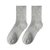 SUNTEK白色袜子女中筒袜春夏款ins潮黑色长袜纯色运动短袜夏天长筒男袜(均码 （长筒）白色2+灰色2+黑色2)第5张高清大图