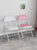 可折叠椅子宿舍大学生凳子靠背简约小餐椅办公电脑椅家用卧室座椅(加厚白架+红面【PU款】 默认版本)第2张高清大图