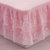 樵纪 韩式公主风床罩 蕾丝床裙(粉色)第3张高清大图