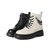 森达2021冬季新款商场同款复古金属链潮流女马丁靴4MG01DD1(黑色 34)第7张高清大图