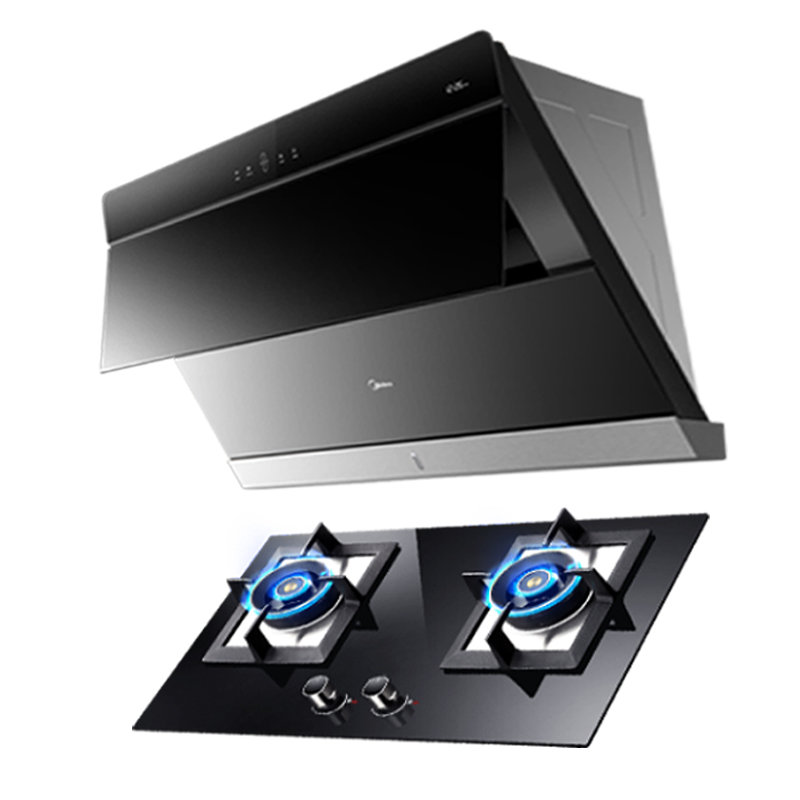 美的(midea) mj590r q590b 抽油烟机燃气灶套餐侧吸式大吸力烟机灶具