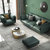 TIMI免洗防污科技布乳胶沙发轻奢三人四人直排组合客厅沙发(暖橘色+米白色 四人位2.6米)第5张高清大图