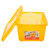 爱丽思IRIS 环保树脂收纳储物盒透明收纳盒SCB-15L(4L橙)第4张高清大图