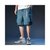 新款工装短裤男潮牌宽松男士变色五分裤休闲运动空调冰丝裤子薄款(银灰色 XL)第6张高清大图