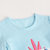 优贝宜 女童短袖圆领T恤 儿童夏季纯棉上衣 宝宝夏装体恤92516(92516#蓝色 140cm)第3张高清大图