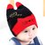 秋冬季婴儿帽子秋冬保暖套头帽韩版新生儿胎帽宝宝帽0-3-6-12个月(皮粉色)第4张高清大图