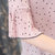 VEGININA 蝴蝶结小圆点喇叭袖雪纺衫 9735(粉红色 XL)第5张高清大图