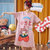 【俞兆林】 萌趣草莓小人睡衣女夏季短袖可爱可外穿2021年新款女士家居服套装 36024(粉红色 XL)第5张高清大图