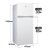 TCL 118升小冰箱家用节能静音租房帮手双门式冰箱电冰箱 白色 BCD-118KA9第3张高清大图