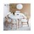 样子生活 实木餐桌椅组合 可伸缩折叠圆桌钢化玻璃餐桌长方形桌现(原木色+白色)第3张高清大图