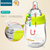 恩诺童新生儿玻璃奶瓶 宽口径无手柄吸管 硅胶嘴防胀气新生儿宝宝用品(240ML(6个月以上))第5张高清大图