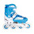 动感（ACTION）微笑宝宝151D 溜冰鞋儿童全套装闪光轮滑鞋可调直排男女旱冰(白蓝（8轮全闪光） M码36-39码可调)第5张高清大图