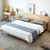 恒兴达 榉木全实木床1.5米床现代简约1.8米主卧婚床北欧风格家具双人床 木蜡油(1.5*2米原木色 床+床垫)第3张高清大图