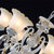 雷士 欧式吊灯水晶灯复古欧式美式客厅卧室餐厅灯具ECD9000(3头带5WLED球泡)第4张高清大图