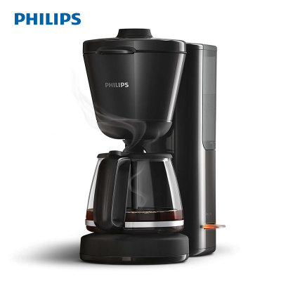 飞利浦（PHILIPS）HD7685/90咖啡机 家用型智能科技滴滤式咖啡壶 滴滤机 黑色