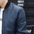皮衣男士皮夹克春秋季韩版修身时尚立领皮衣男外套(G712酒红 XL)第4张高清大图