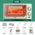 先科电烤箱家用烘焙机多功能烤箱全自动迷你小型2合1早餐机特价(12升先科浅绿色标准套餐)第3张高清大图