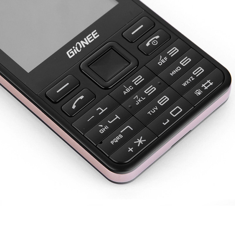 金立gioneev305手机香槟金gsm手机双卡双待直板键盘28英寸屏1700毫安