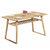 北欧纯实木餐桌椅组合现代简约小户型家用吃饭桌子长方形歺桌椅(1.4M*80CM桌(白橡木))第5张高清大图