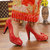 秋季新款红色单鞋结婚鞋新娘鞋红鞋敬酒鞋结婚鞋HX(红色 39)第4张高清大图