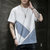 卡郎琪 潮牌男士短袖t恤夏季2020新款韩版潮流半袖体恤帅气男装大码衣服 KXP-T219(白色 XL)第3张高清大图