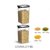 密封罐透明塑料厨房香料食品坚果咖啡豆储物罐家用五谷杂粮收纳盒(大号-1250ML（2个装）)第2张高清大图