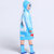 韩国小孩加厚充气帽檐儿童雨衣  宝宝雨衣 儿童雨披带书包位J225(蓝色)(XXXL)第3张高清大图