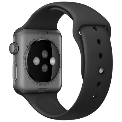 Apple Watch Sport MJ3T2CH/A（42 毫米深空灰色铝金属表壳搭配黑色运动型表带）