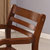 DF 简约复古餐椅实木扶手椅子DF-Y221C休闲靠背椅(默认)第3张高清大图